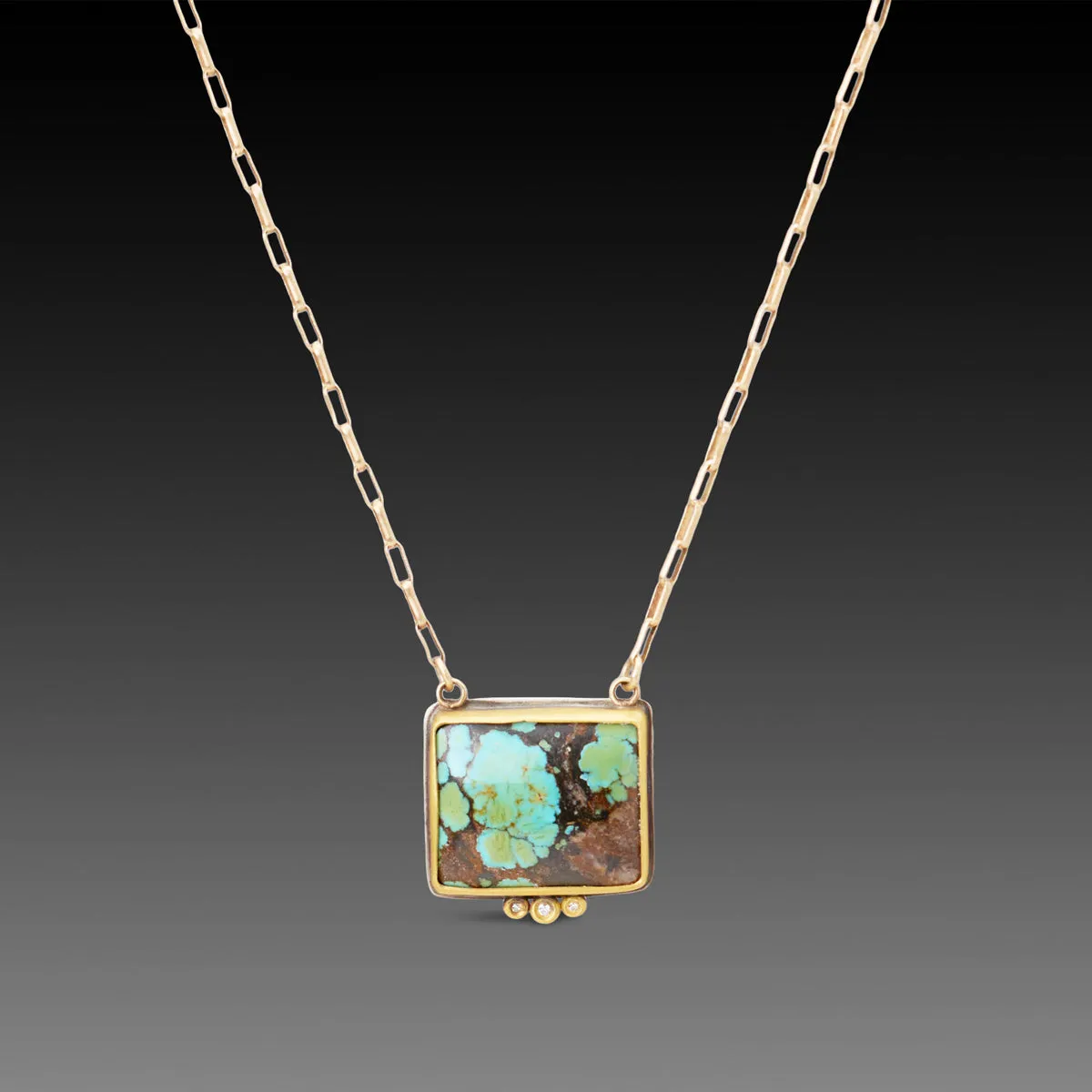 Turquoise Necklace with Diamonds,Jewelry Delicate & Elegant