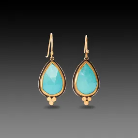 Turquoise Teardrop Earrings,Jewelry Delicate & Elegant