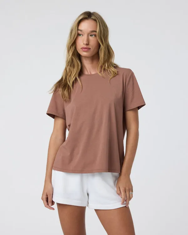 W Feather Tee,Daily Versatile