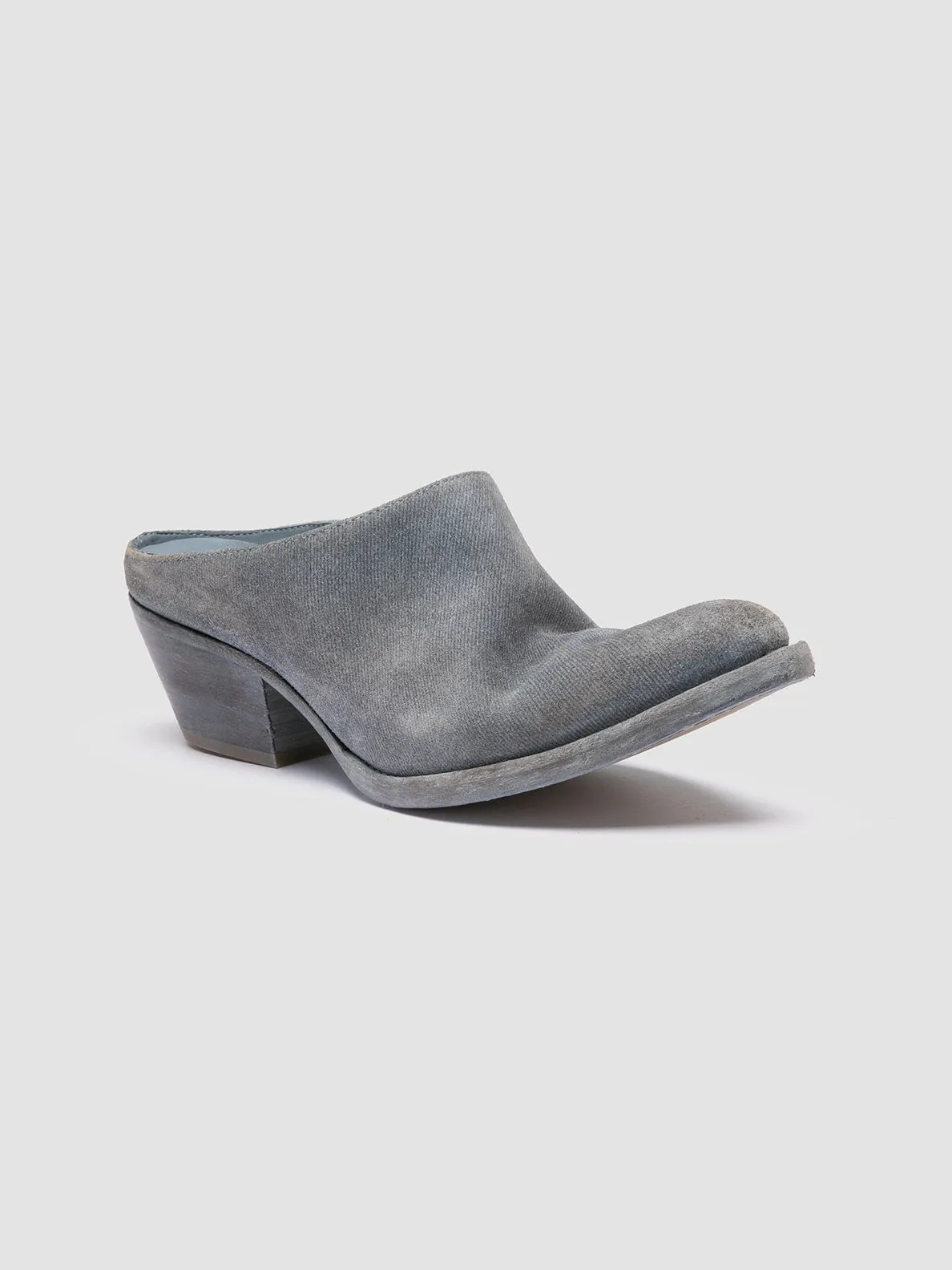 WANDA DD 101 - Blue Suede Mule Sandals,Women