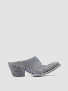 WANDA DD 101 - Blue Suede Mule Sandals,Women