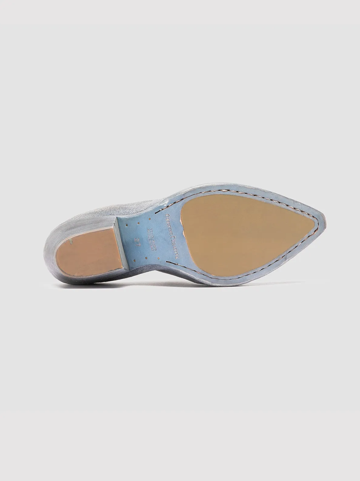 WANDA DD 101 - Blue Suede Mule Sandals,Women
