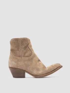 WANDA DD 103 - Taupe Suede Zip Boots,Women