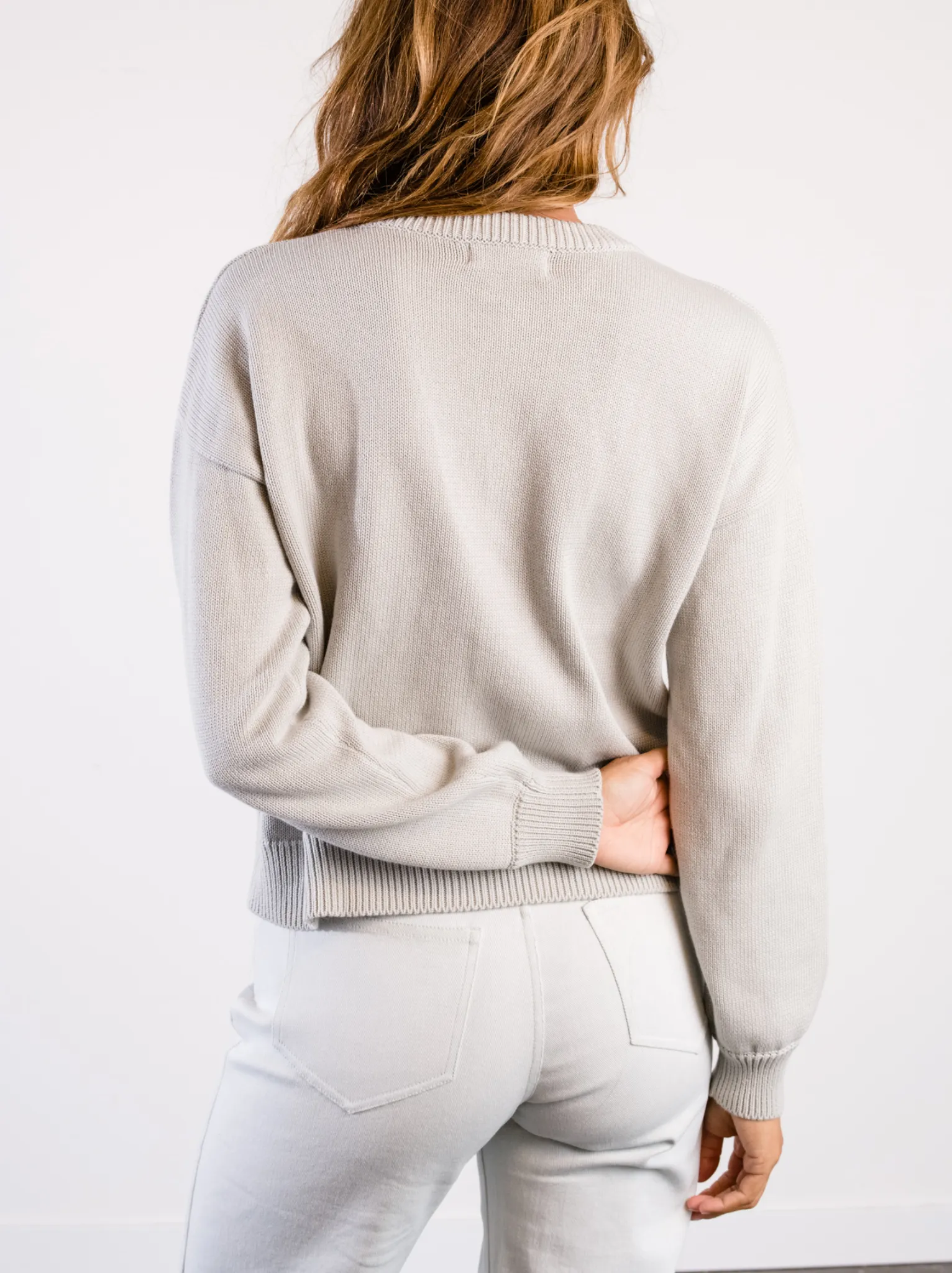 Willow Classic Cardigan - Chalk,Women Sweaters