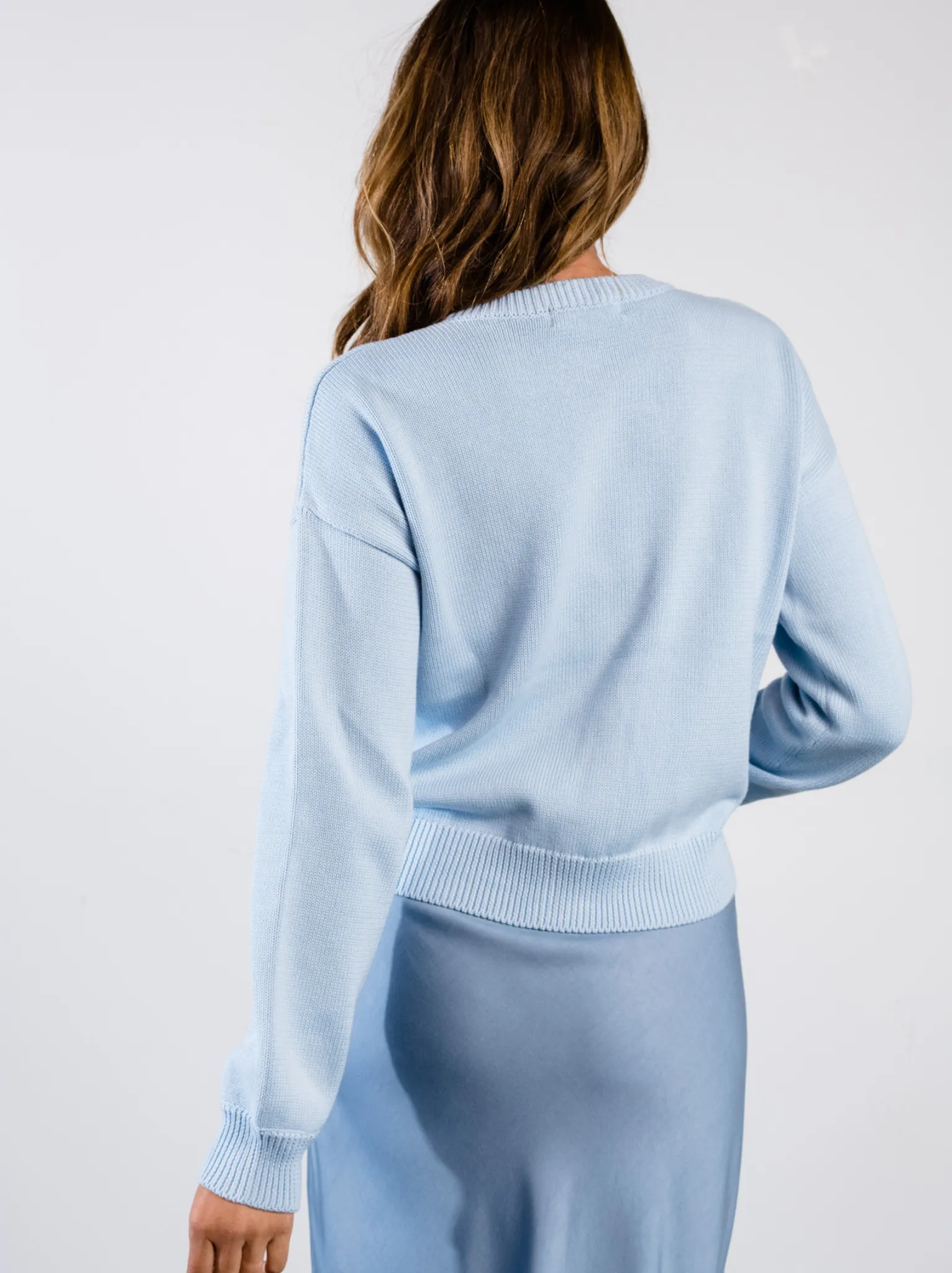 Willow Classic Cardigan - Clear Sky,Women Sweaters