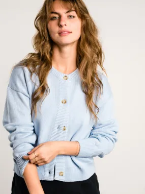 Willow Classic Cardigan - Clear Sky,Women Sweaters