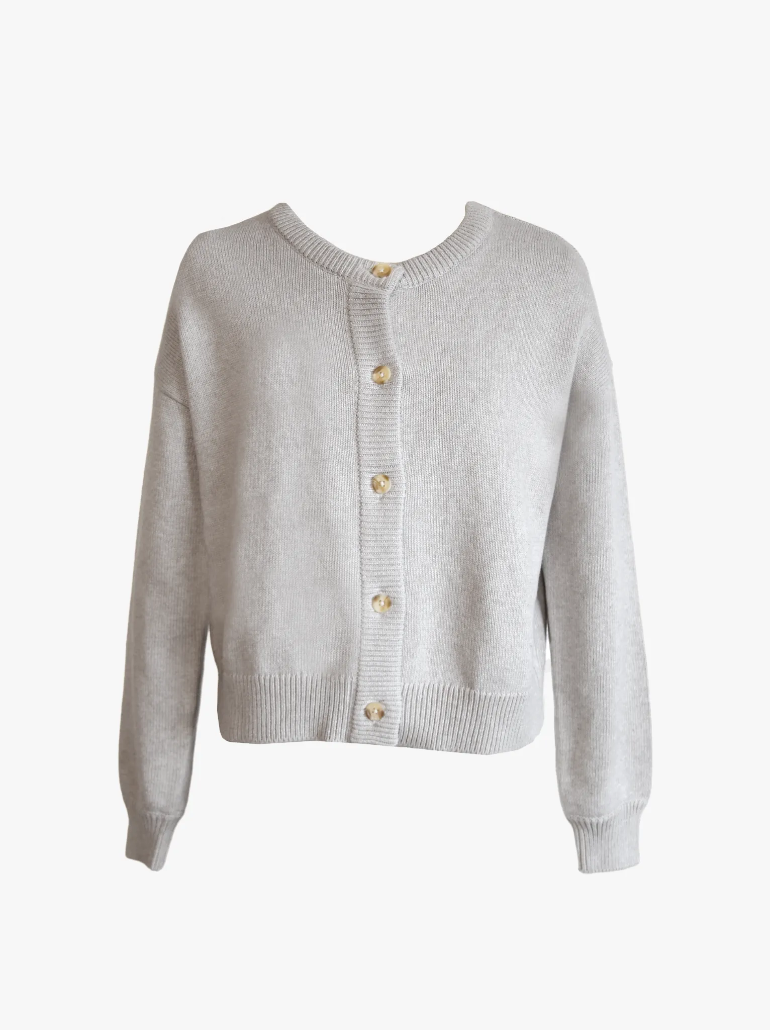 Willow Classic Cardigan - Heather Grey,Women Sweaters