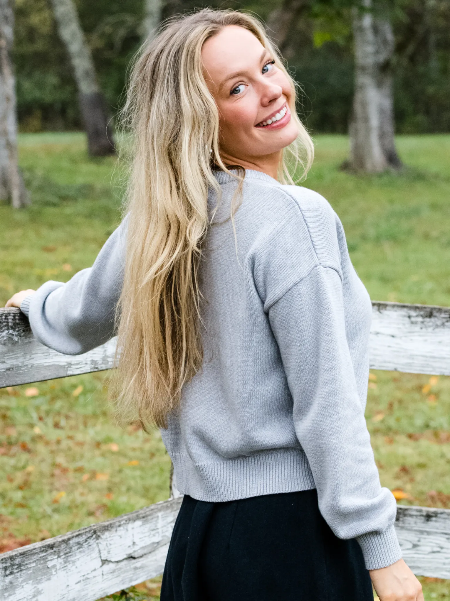 Willow Classic Cardigan - Heather Grey,Women Sweaters