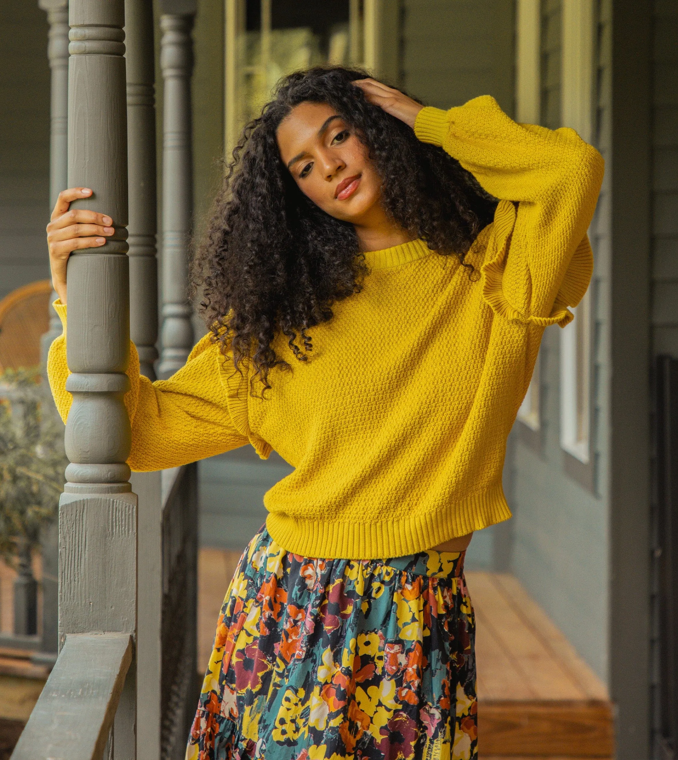 Yara Sweater - Citrine,Women Sweaters